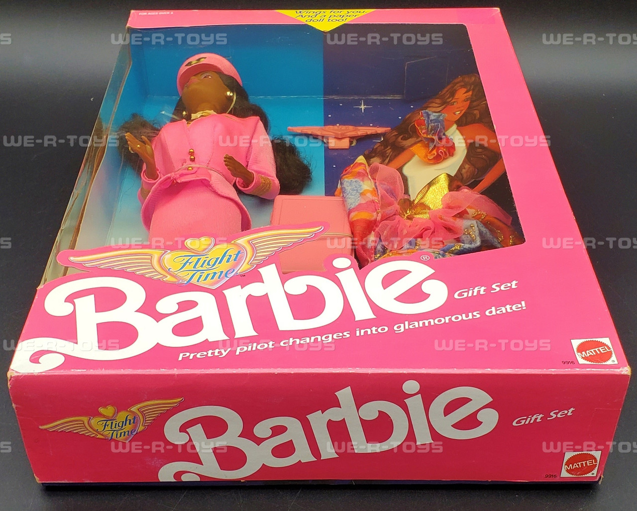 Barbie Flight Time African American Doll Gift Set 1989 Mattel 9584