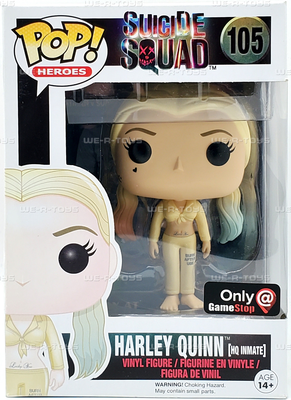 FunkoPop！105 HARLEY QUINN hq inmate限定版 Harley Quinn HQ inmate Suicide squad #105 Funko pop! vinyl