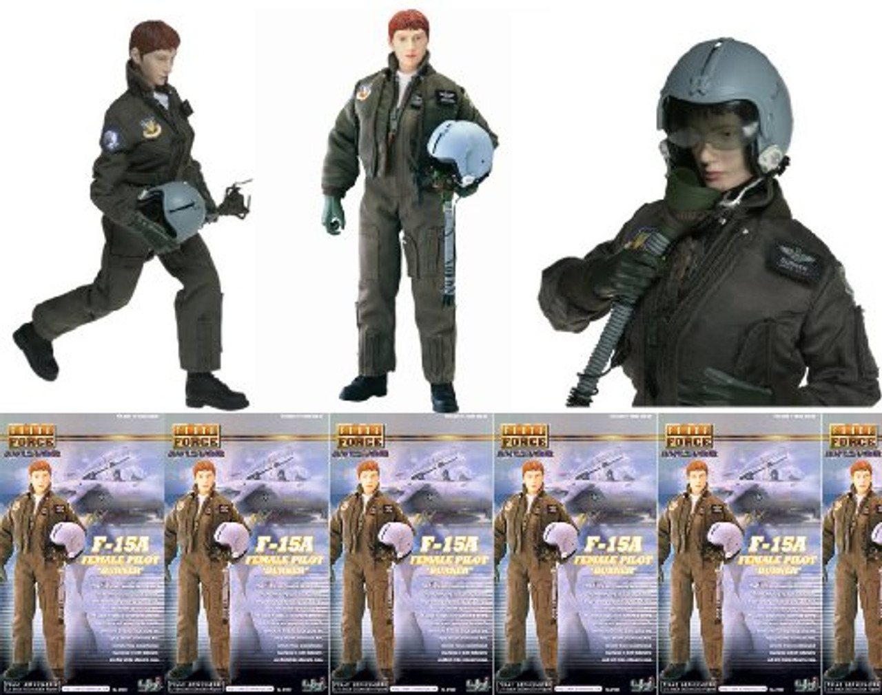 ミリタリー ELITE FORCE AVIATOR F-15C & Apache Pilot BBI Blue Box Elite Force Aviator series F-15C cockpit in 1/6