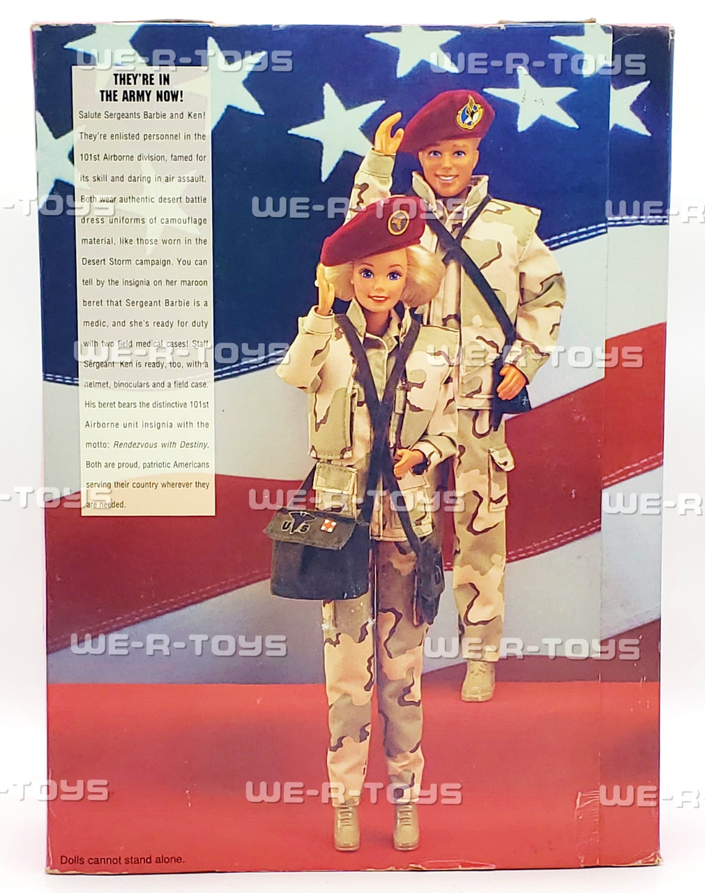 Army Barbie & Ken Deluxe Set Stars 'n Stripes Special Edition