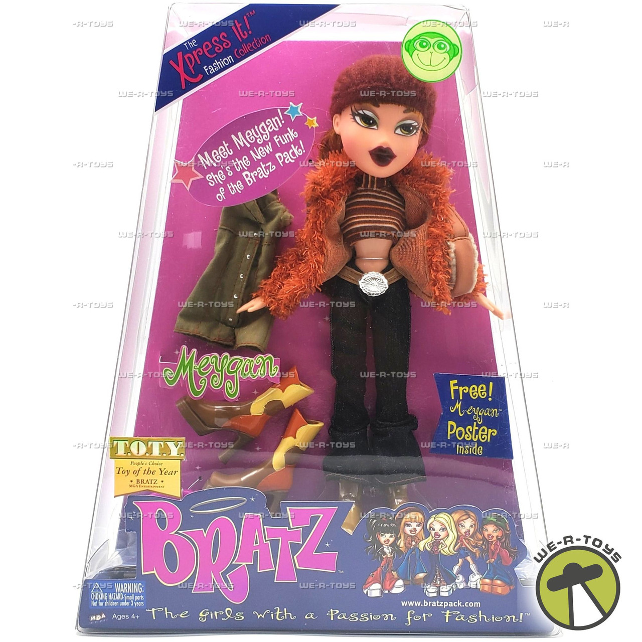 Bratz Xpress It! Fashion Collection Meygan Doll 2002 MGA #254065