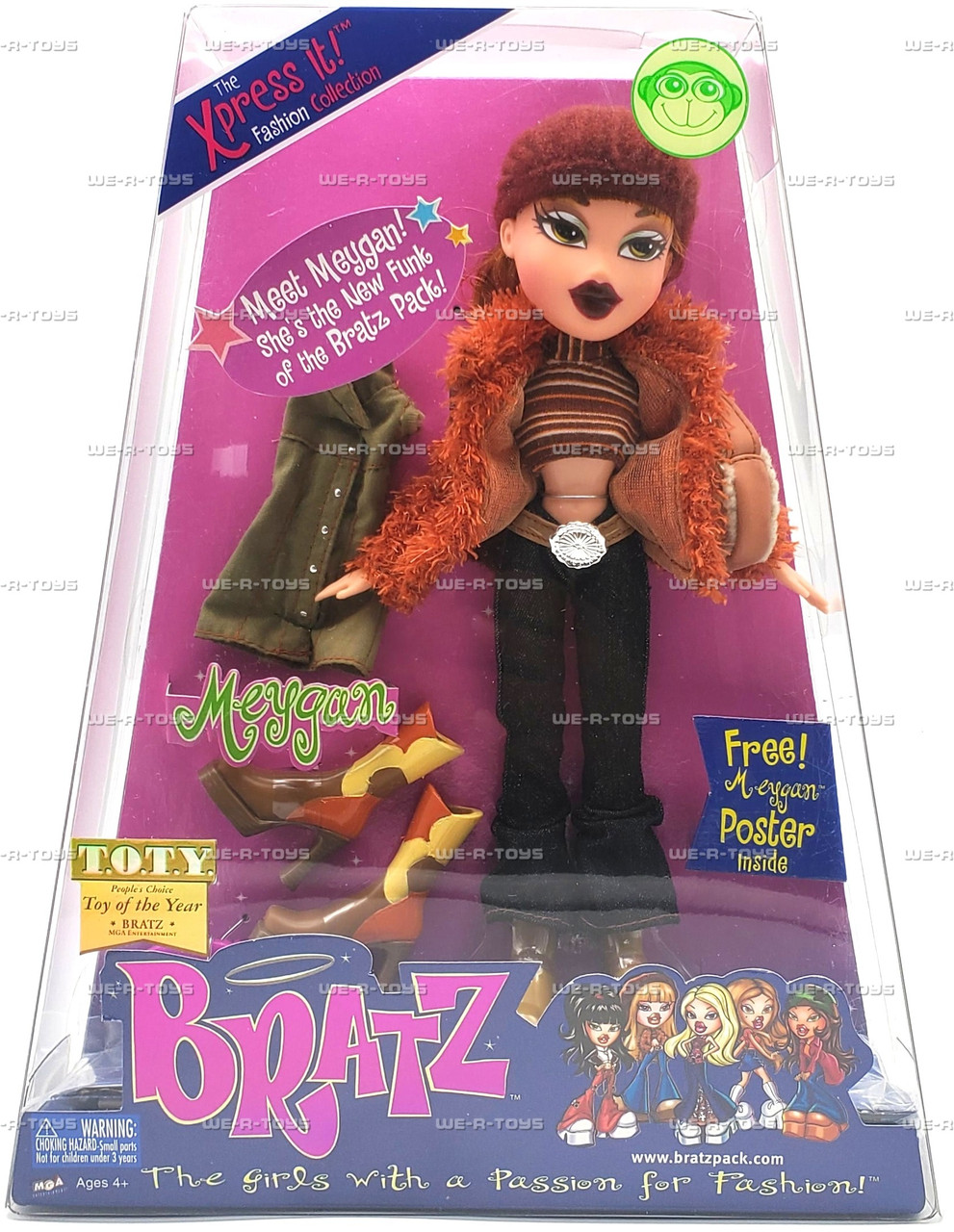 Bratz Xpress It! Fashion Collection Meygan Doll 2002 MGA #254065
