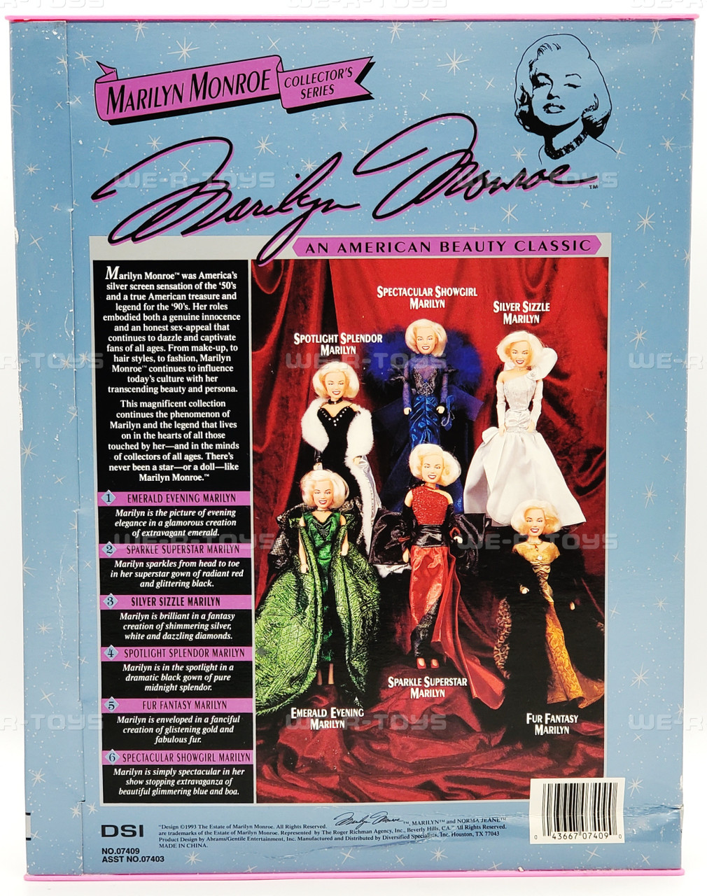 Marilyn Monroe Spectacular Showgirl Collector's Series Doll Marilyn Monroe Spectacular Showgirl Collector's Series Doll
