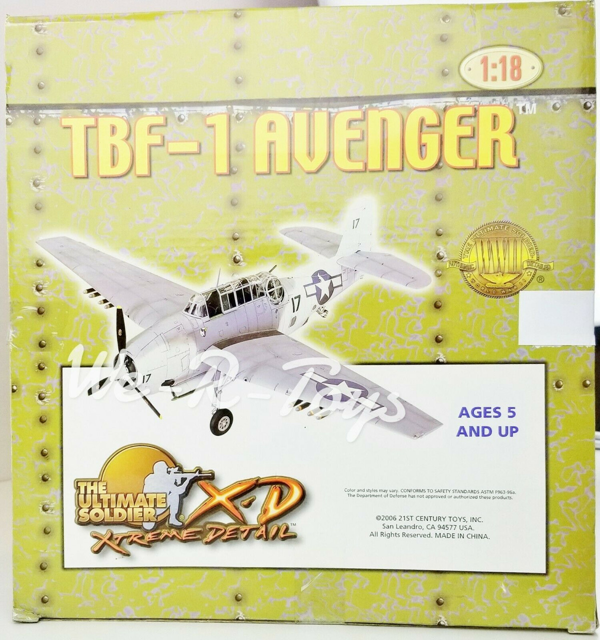 21st センチュリートイズ 1/18 TBF-1 AVENGER アベンジャー 21st Century Toys TBF-1 Avenger Atlantic Patrol - 10181 for