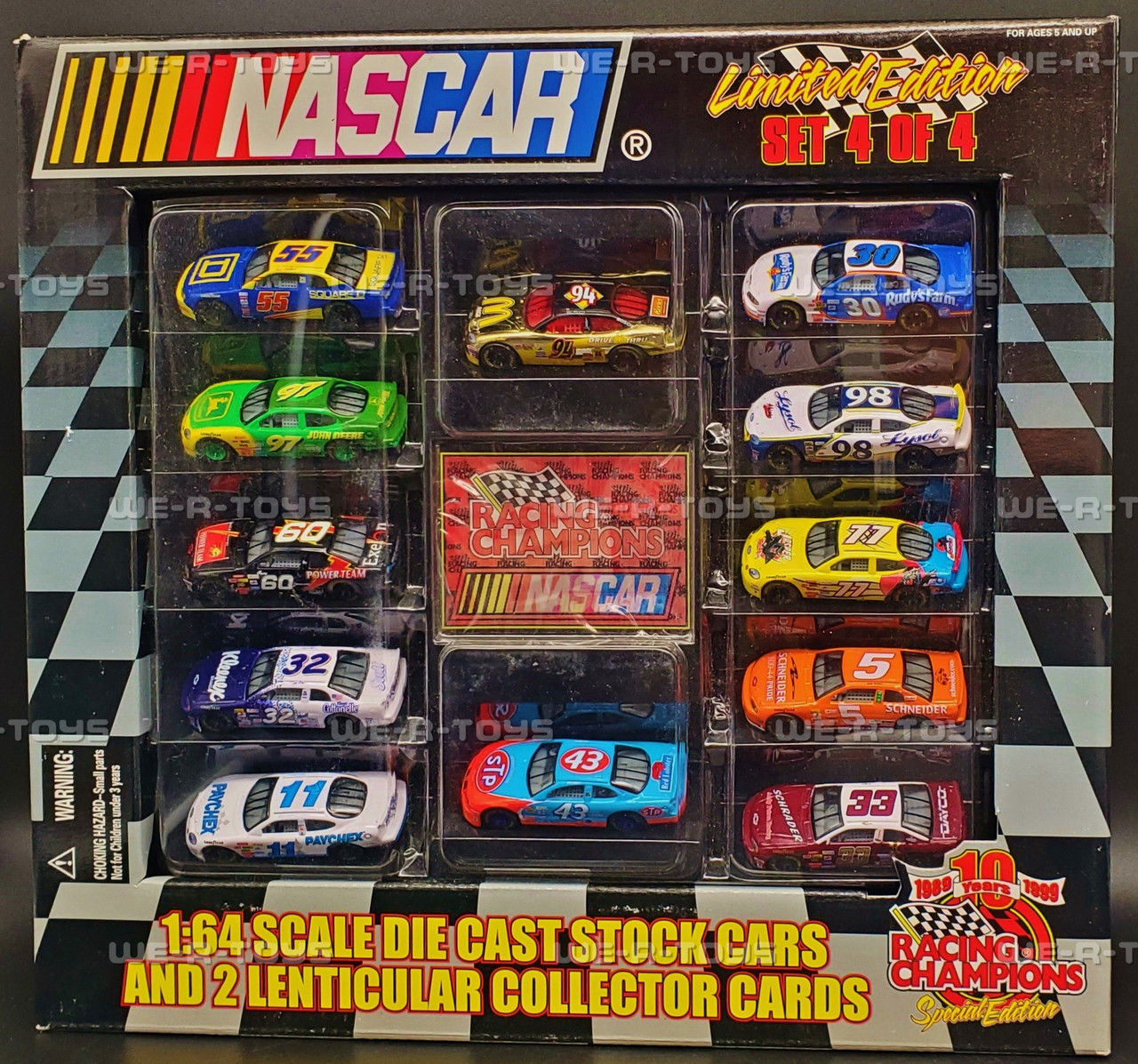 NASCAR Limited Edition 1:64 Die Cast Stock Car Set 4 of 4 1999