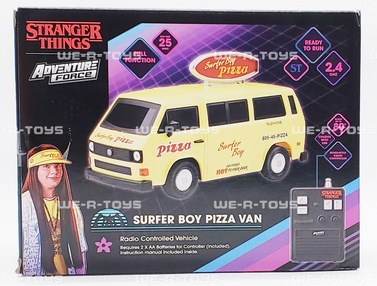 Stranger Things Surfer Boy Pizza Van Radio Controlled 1984 VW