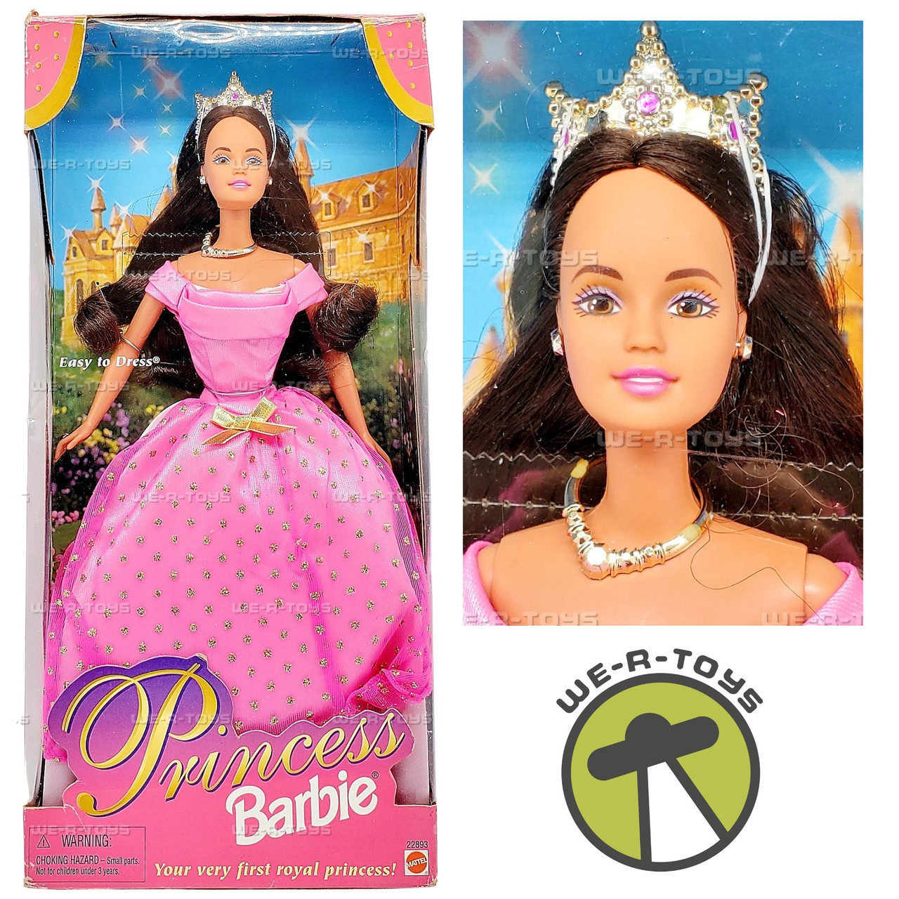 Barbie Royal Princess Pink Dress Brunette Teresa Doll 1998 Mattel