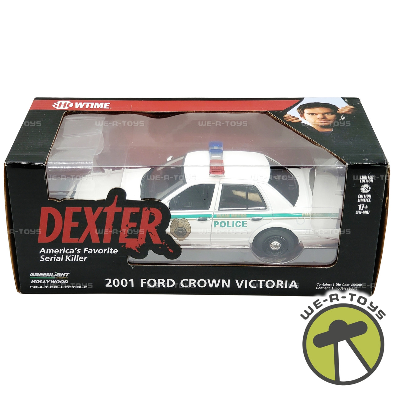 JOHNNY LIGHTNING Greenlight デクスター 1/64 2001フォード クラウン ビクトリアFord Crown Victoria Miami Policeマイアミ ポリスカーDexterグリーンライト