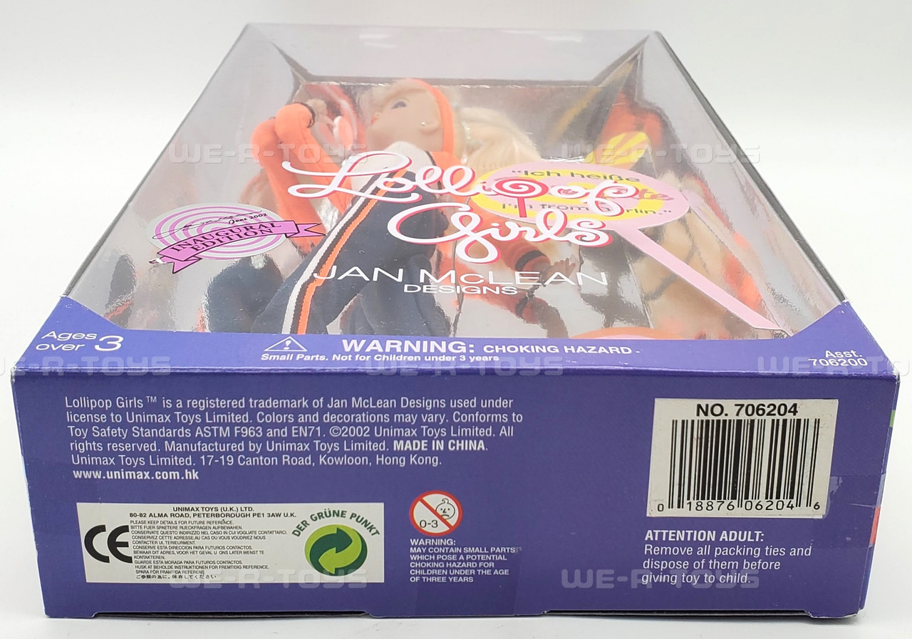 Lollipop Girls Jan McLean Designs Brigette Doll Unimax #706204 NEW