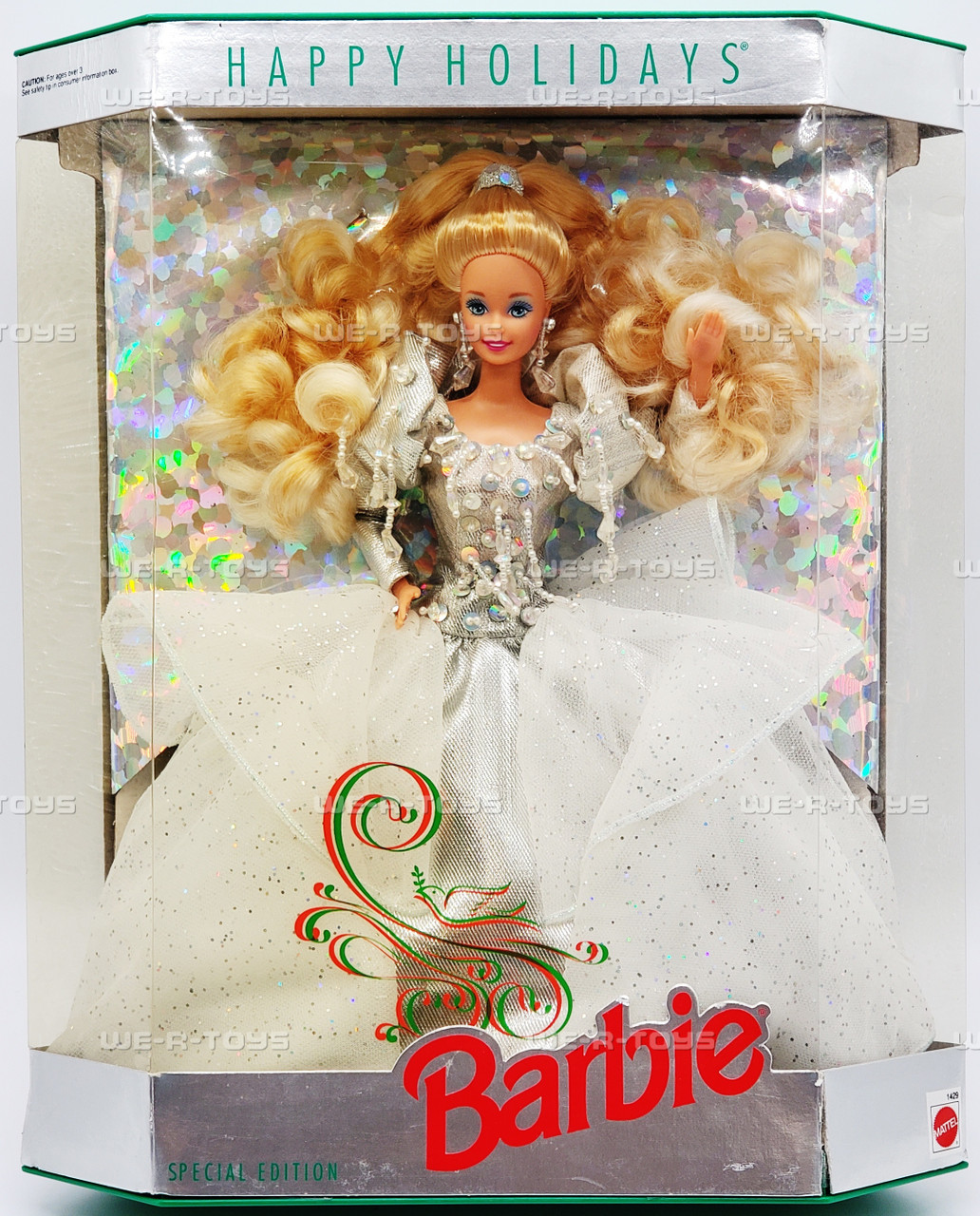 1992 Happy Holidays Barbie Doll Mattel No. 1429 NEW - We-R-Toys