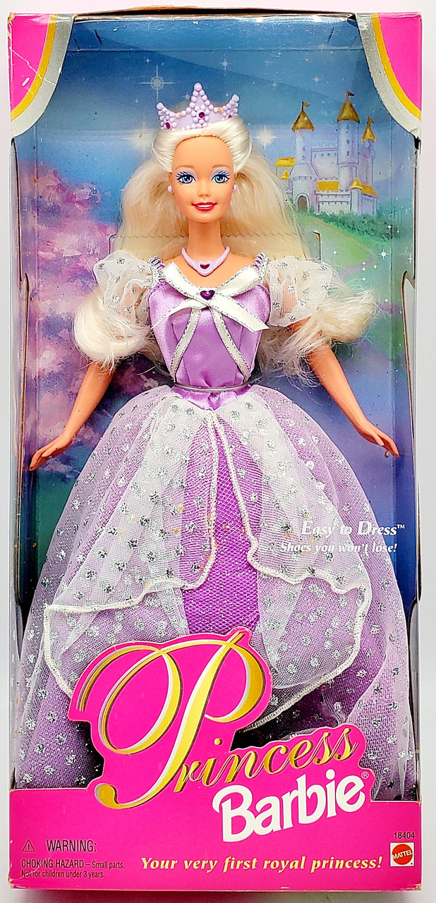 ♥Barbie♥ Princess Barbie in Purple Dress 1997 Mattel 18404 - We-R-Toys