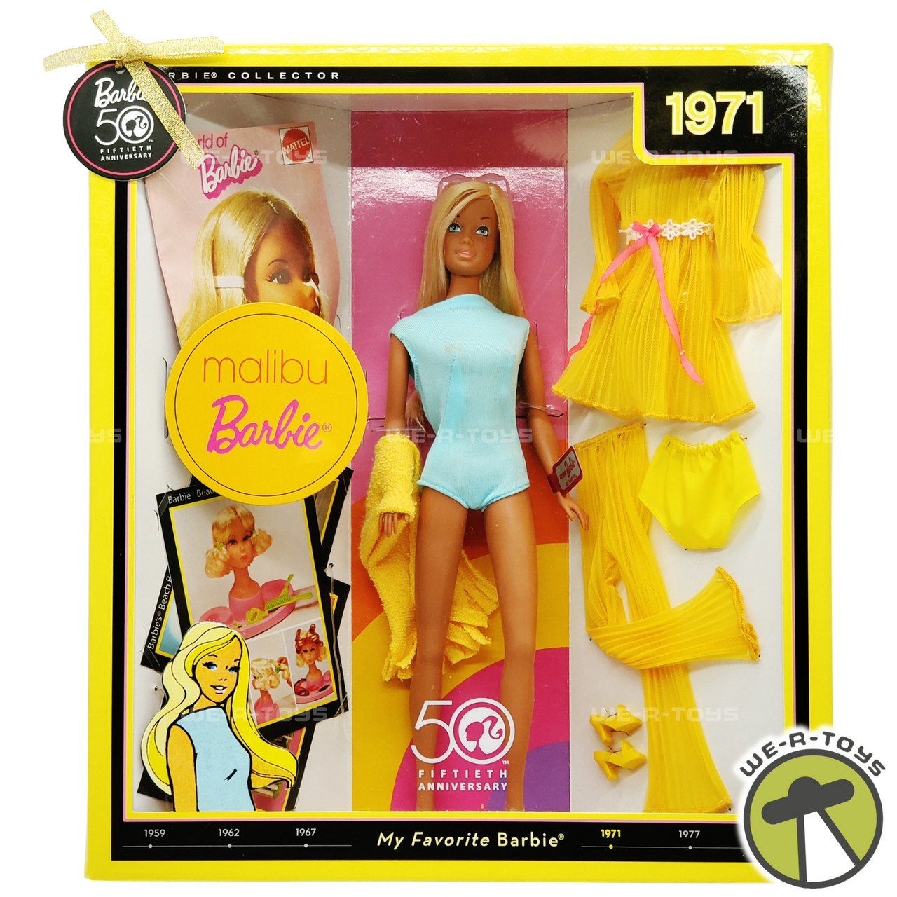 My Favorite 50th Anniversary 1971 Malibu Barbie Doll 2008 Mattel