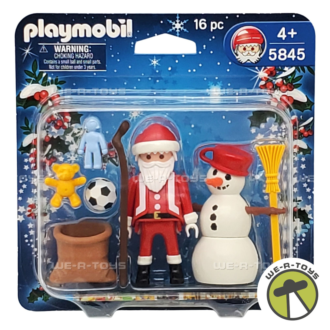 Playmobil Christmas Santa and Snowman Action Figures and
