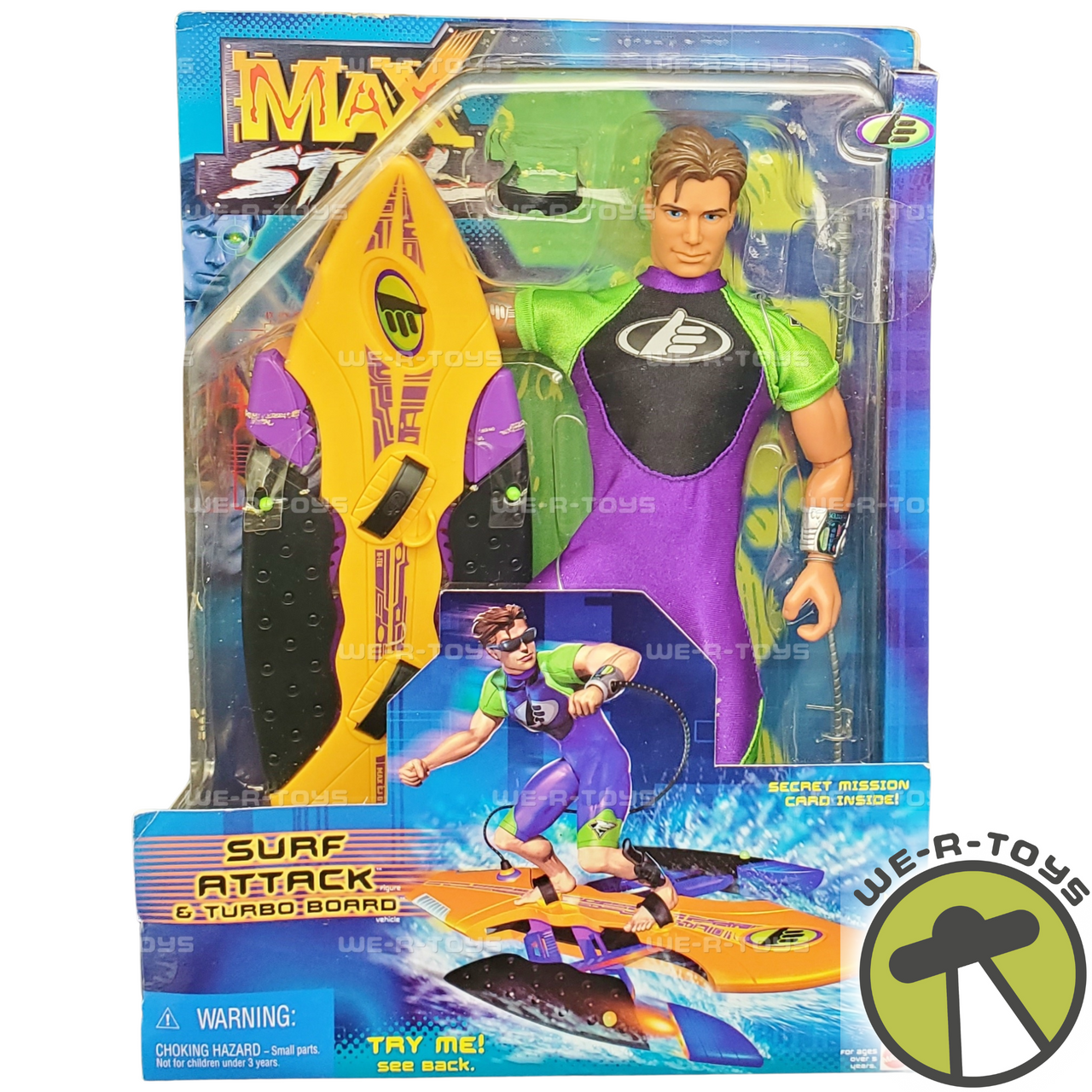 Doll Max Steel Barbie Vintage Mattel Max Steel Male Articulated 12