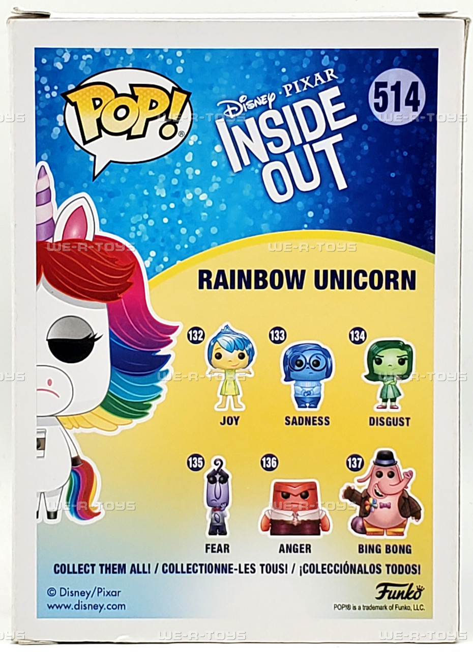 Funko POP Disney Pixar Inside Out Rainbow Unicorn 514 Vinyl Figure