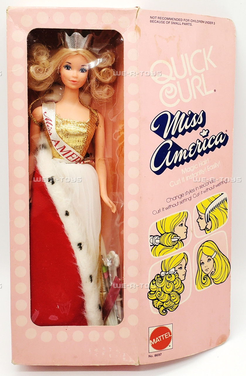 Quick Curl Miss America Doll Magic Hair Vintage 1972 Mattel No