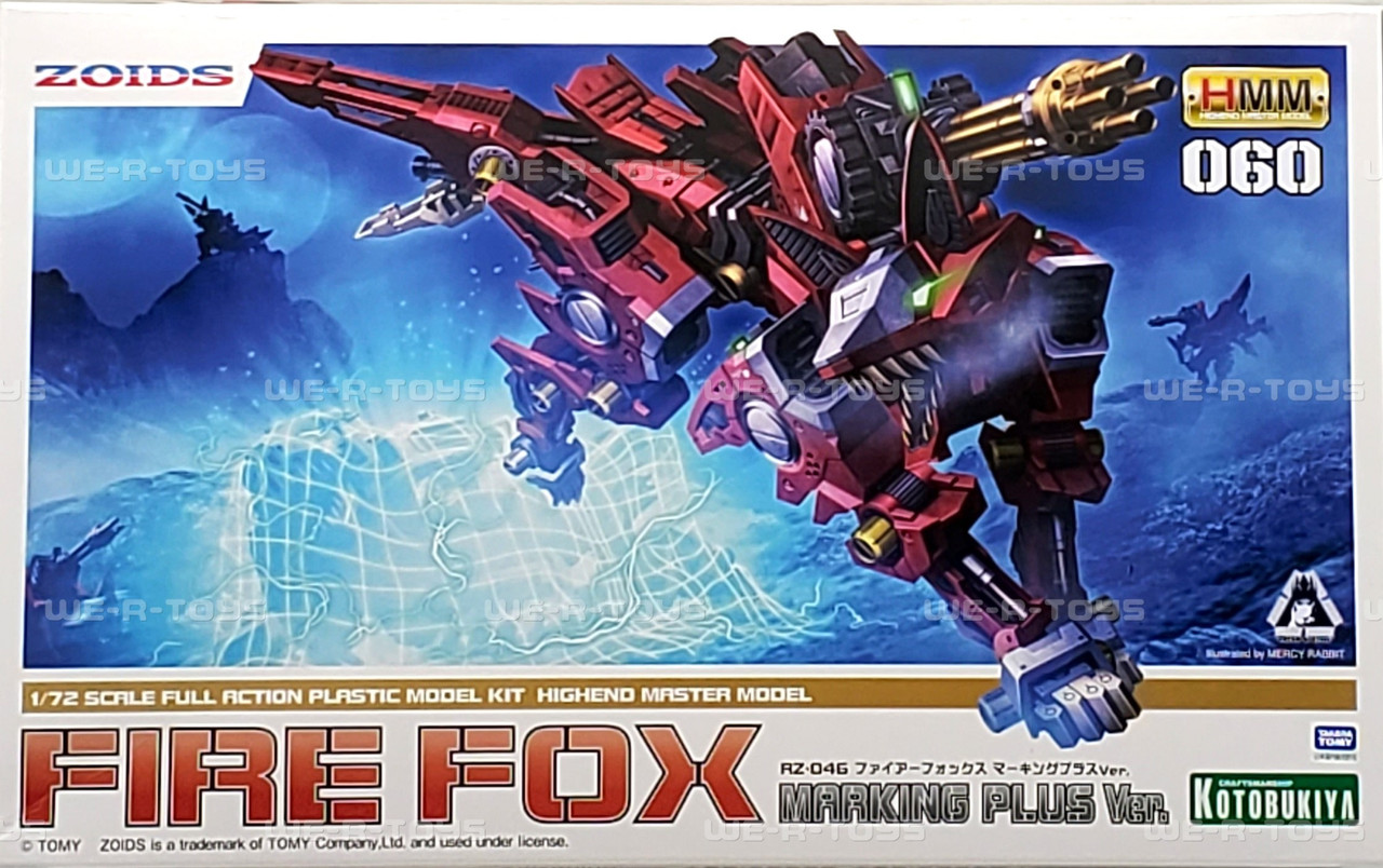 Zoids RZ-046 Fire Fox Marking Plus Plastic Model Kit 1/72 Scale Kotobukiya