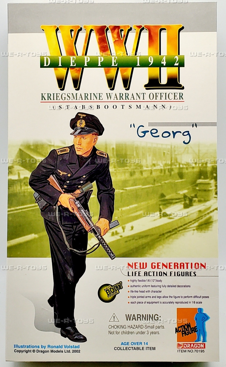 Dragon 1/6 WWII Georg Kriegsmarine Warrant Officer Dieppe 1942