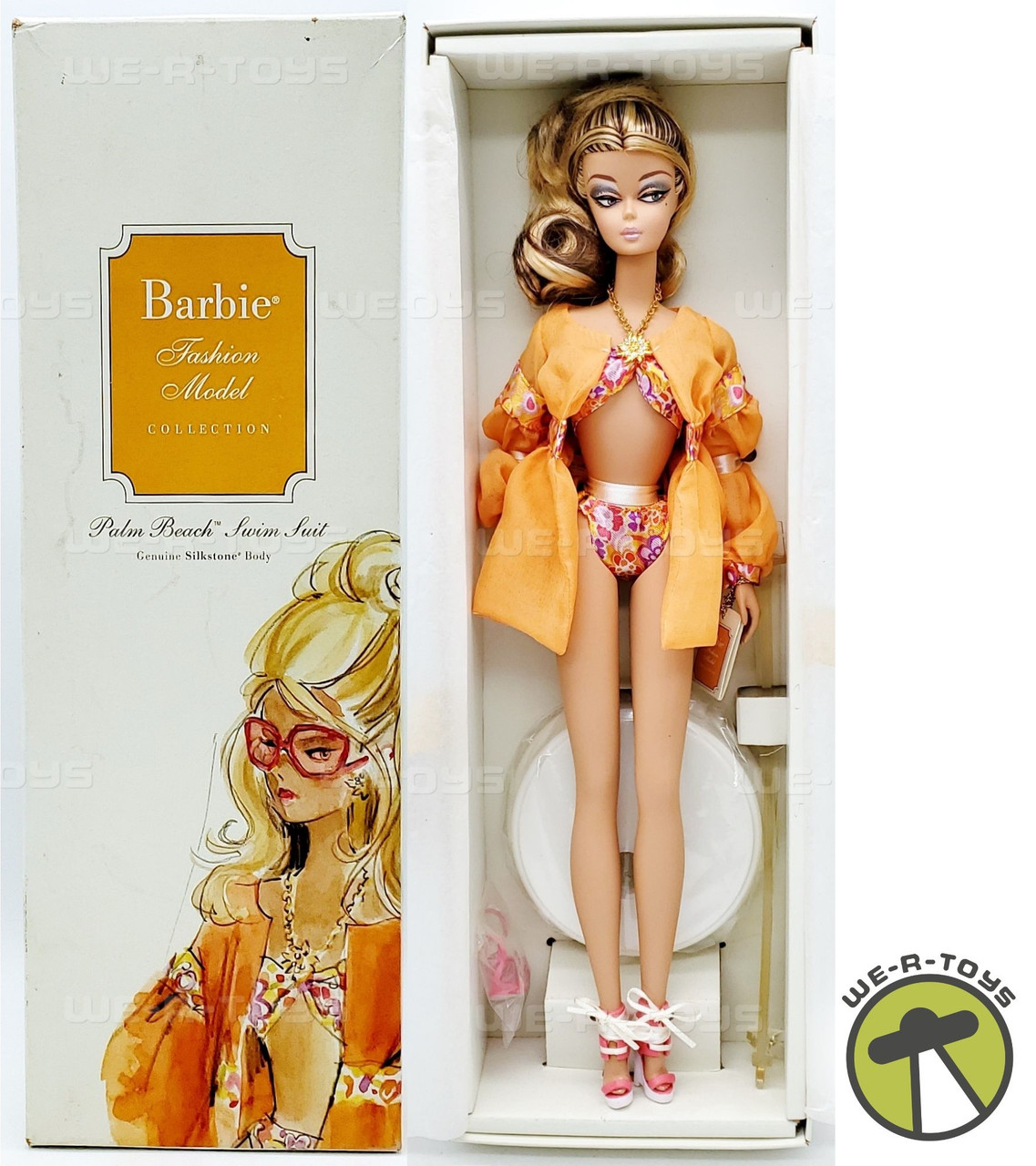 Palm Beach Swim Suit Silkstone Barbie Fashion Model Gold Palm Beach Swim Suit Silkstone Barbie Fashion Model Gold