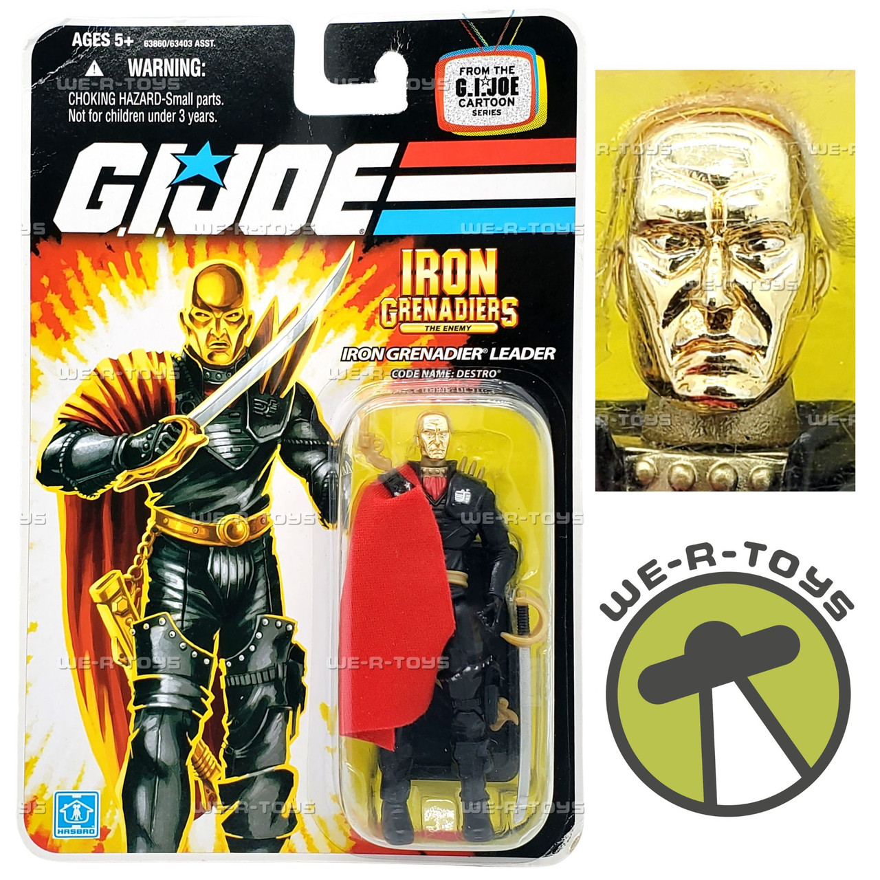 G.I. Joe Iron Grenadiers Leader Destro Action Figure 2008 Hasbro