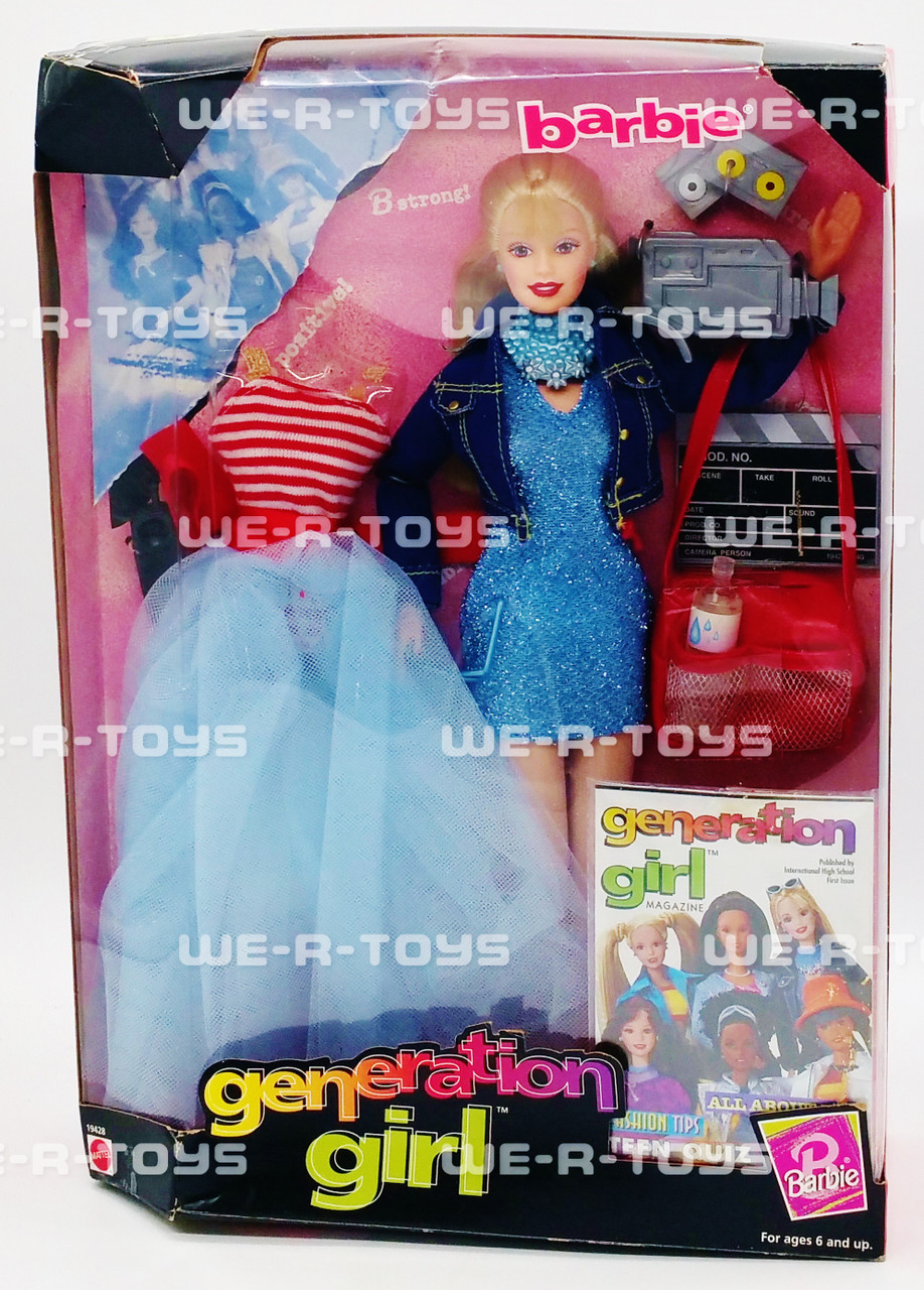 Barbie Generation Girl Barbie Doll With Movie Making Gear 1998 Mattel 19428  NRFB