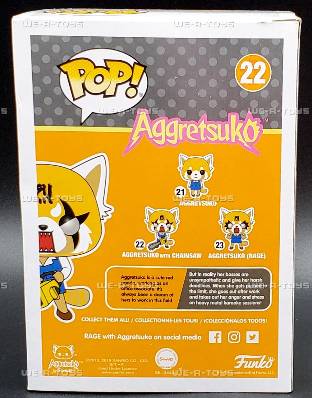 Aggretsuko with Chainsaw 22 Funko Pop! Vinyl Figure NRFB