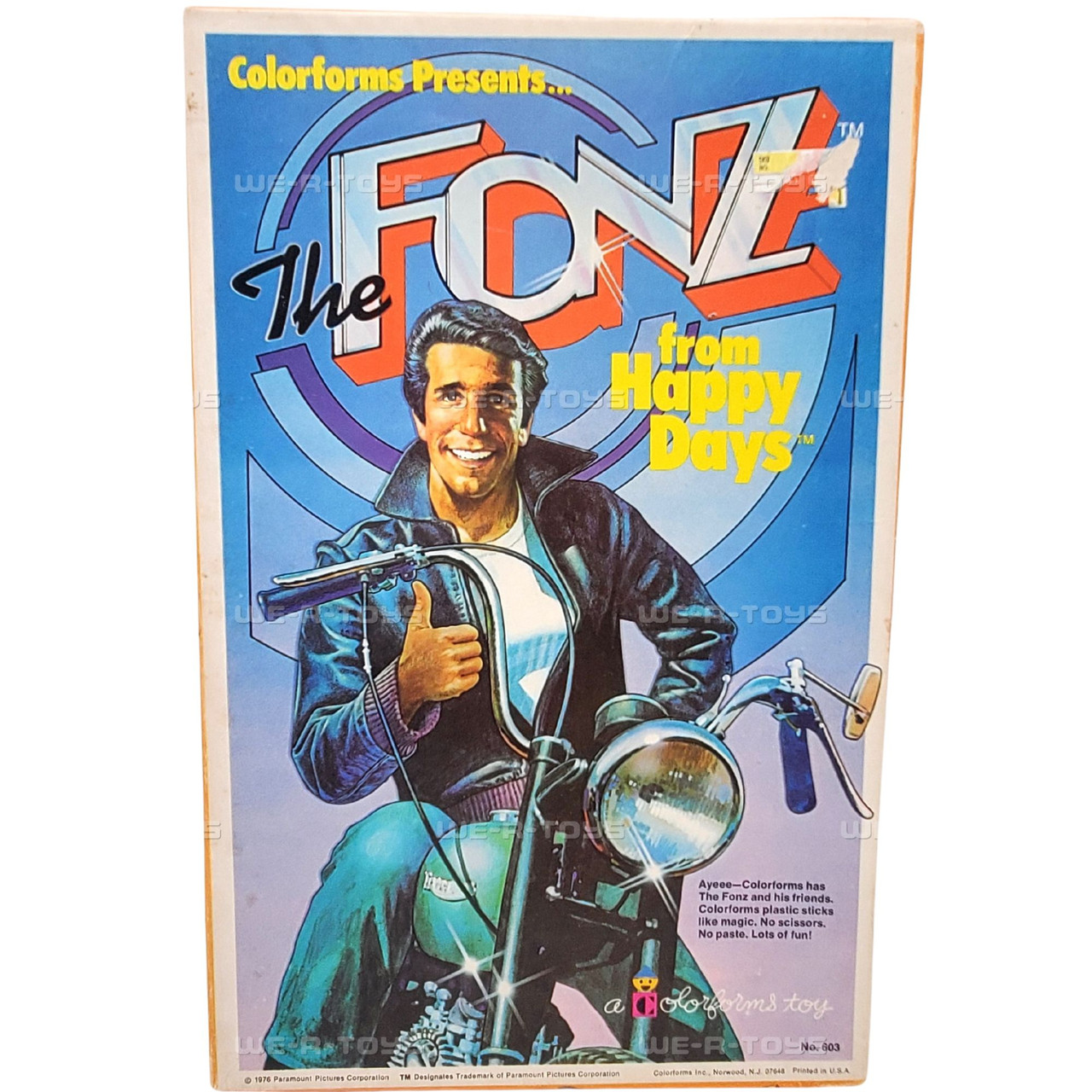 Colorforms Presents the Fonz from Happy Days 1976 Toy #603