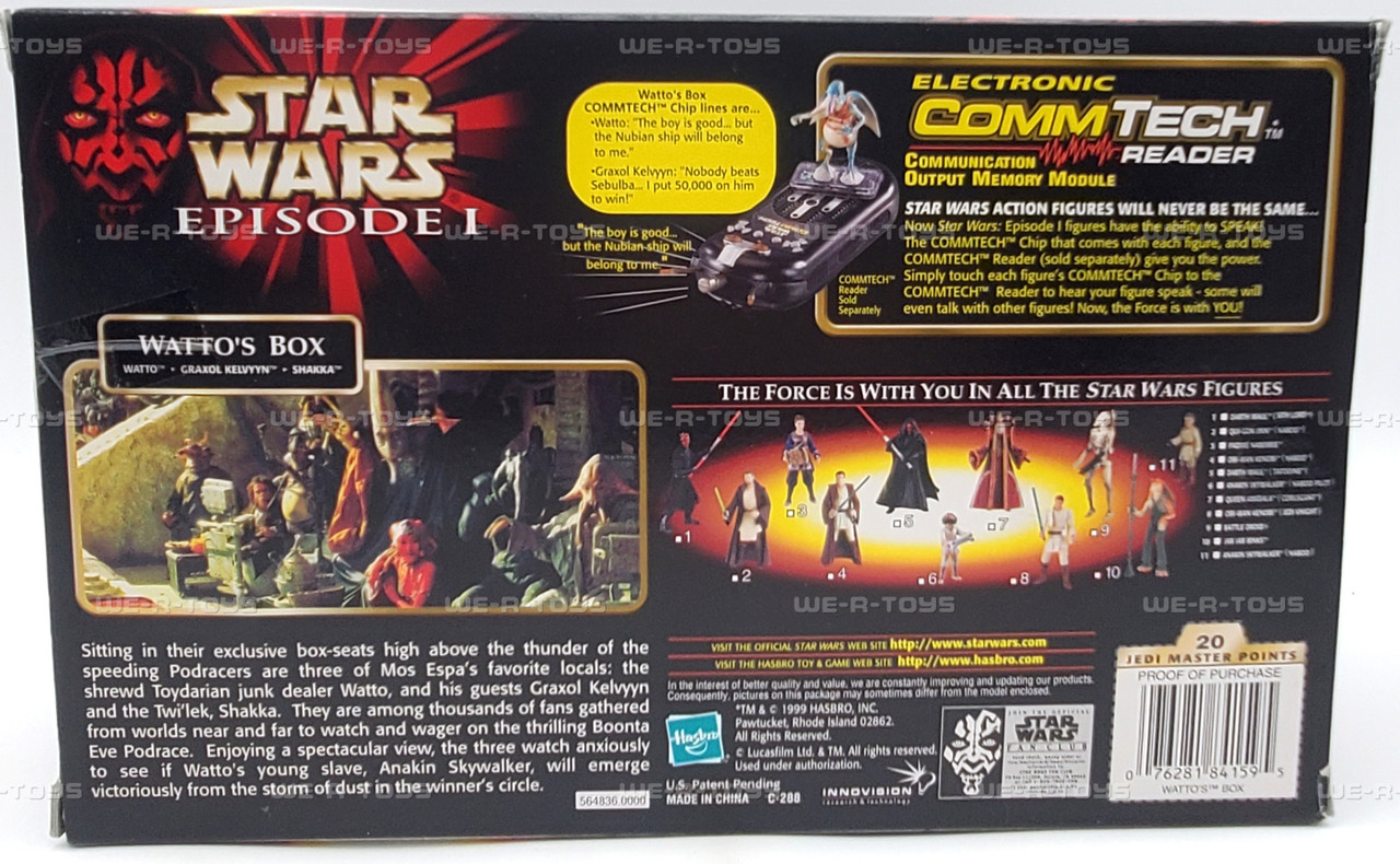 Star Wars Episode 1 Watto's Box Graxol, Shakka, Watto Figures