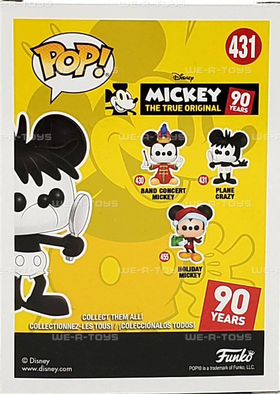 Funko Pop Disney 431 Mickey's 90th Plane Crazy Mickey Vinyl Figure