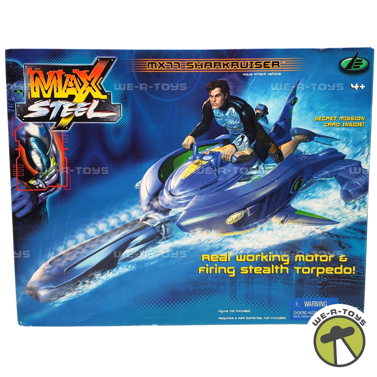 Max Steel MX77 Sharkruiser Aqua Attack Vehicle #29934 Mattel 2000