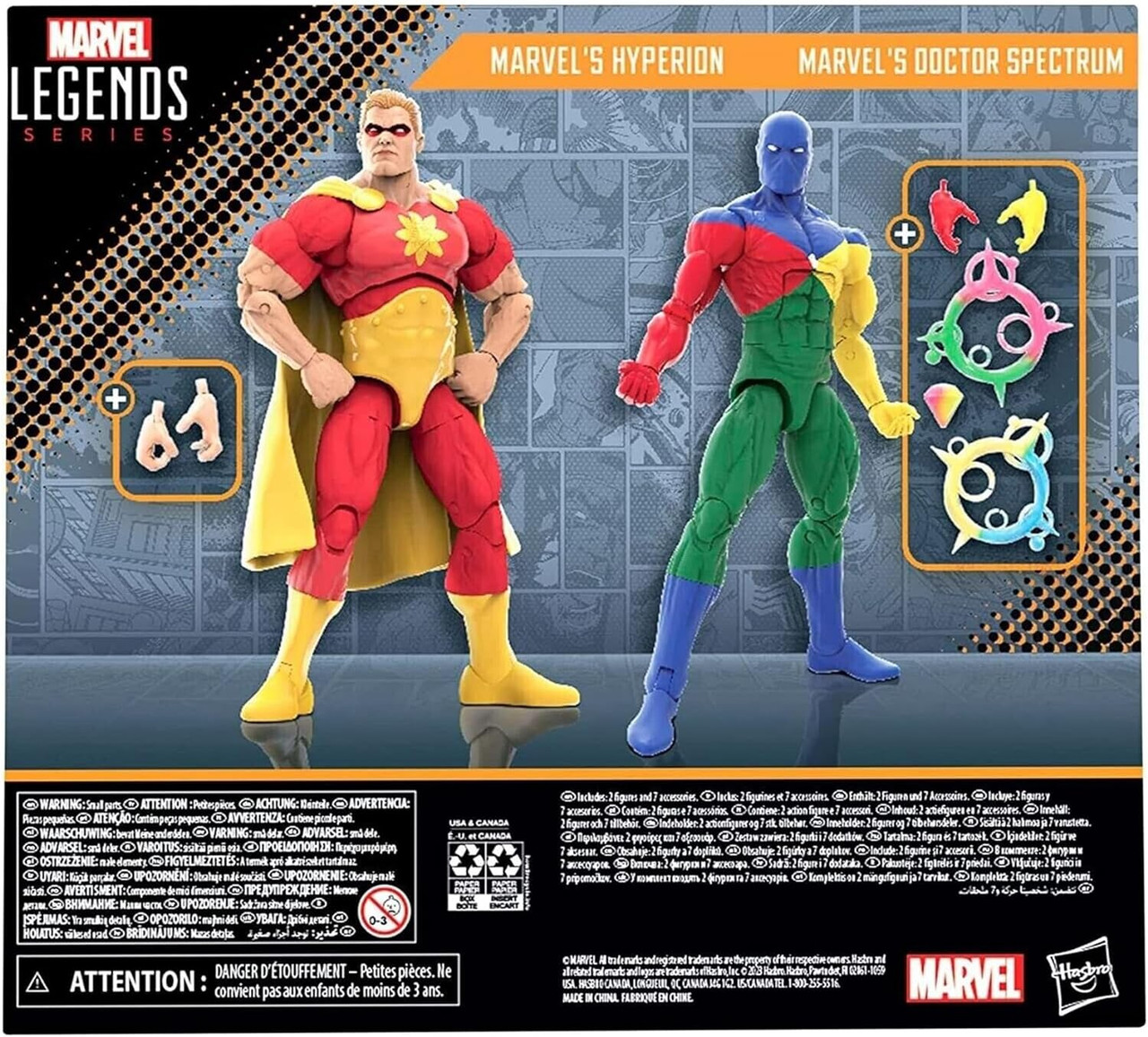 Marvel Squadron Supreme Legends Pack of 2 Hyperion Doctor Spectrum