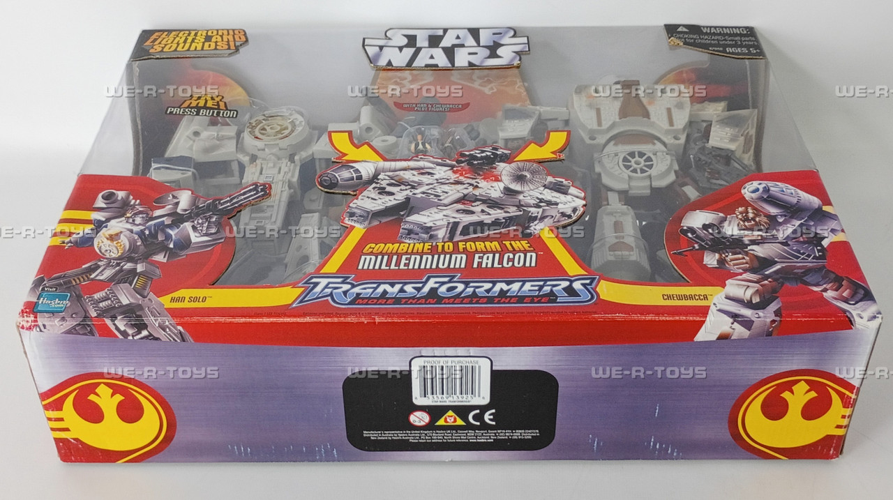 Star Wars Transformers Millennium Falcon Han Solo & Chewbacca