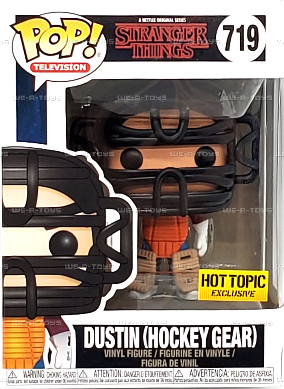 Funko Pop TV 719 Stranger Things Dustin Hockey Gear Hot Topic