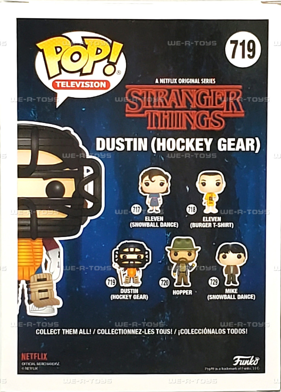 Funko Pop TV 719 Stranger Things Dustin Hockey Gear Hot Topic