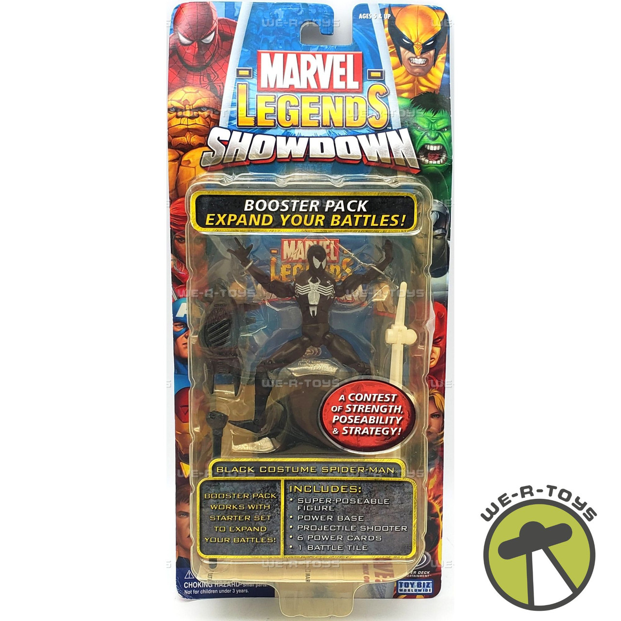 Marvel Legends Showdown Black Costume Spider-Man Action Figure Toy Biz NRFP - We-R-Toys Marvel Legends Showdown Black Costume Spider-Man Action Figure Toy Biz NRFP - We-R-Toys