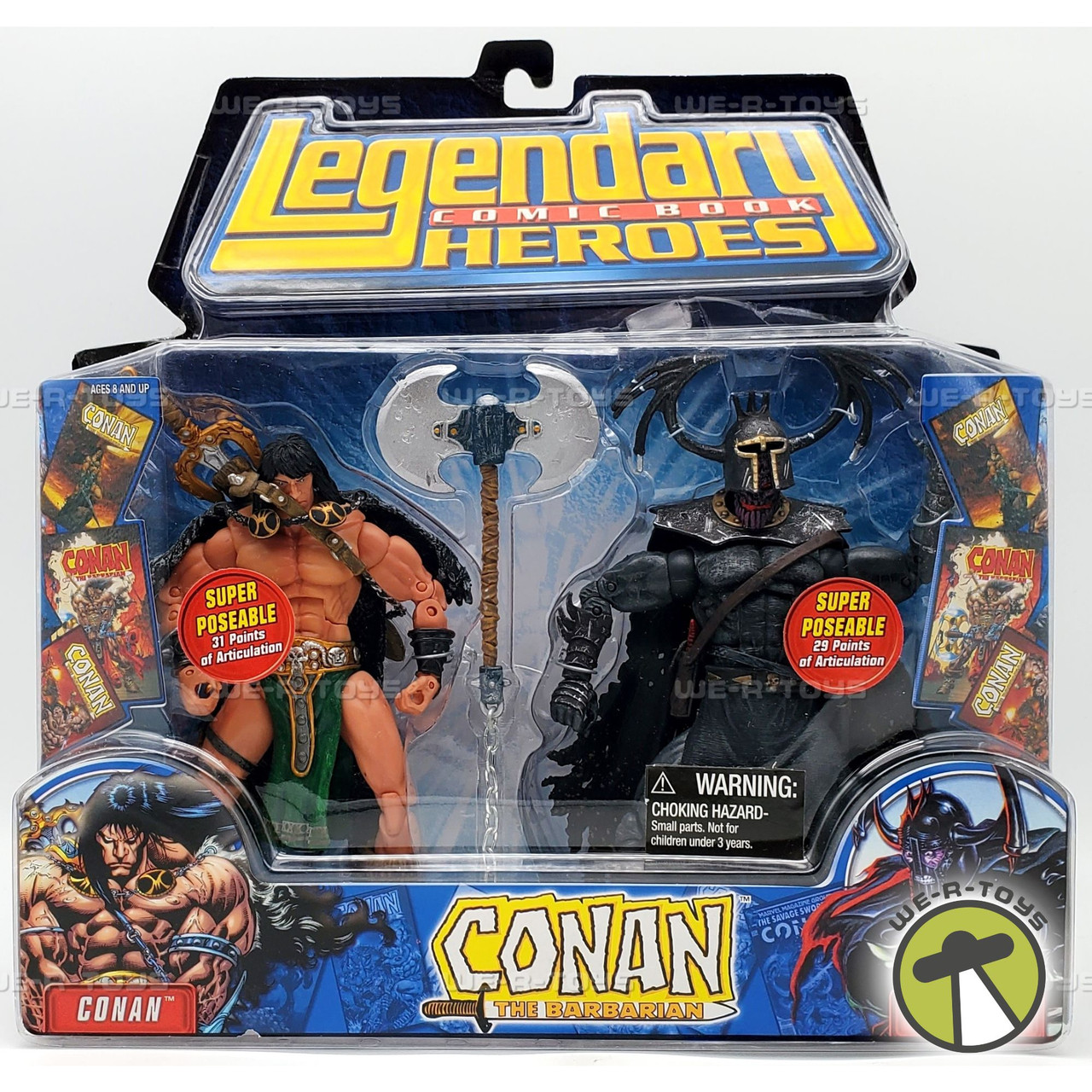 Legendary Comic Book Heroes Conan The Barbarian and Wrarrl