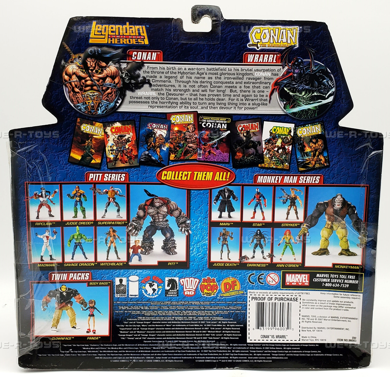 Legendary Comic Book Heroes Conan The Barbarian and Wrarrl Marvel