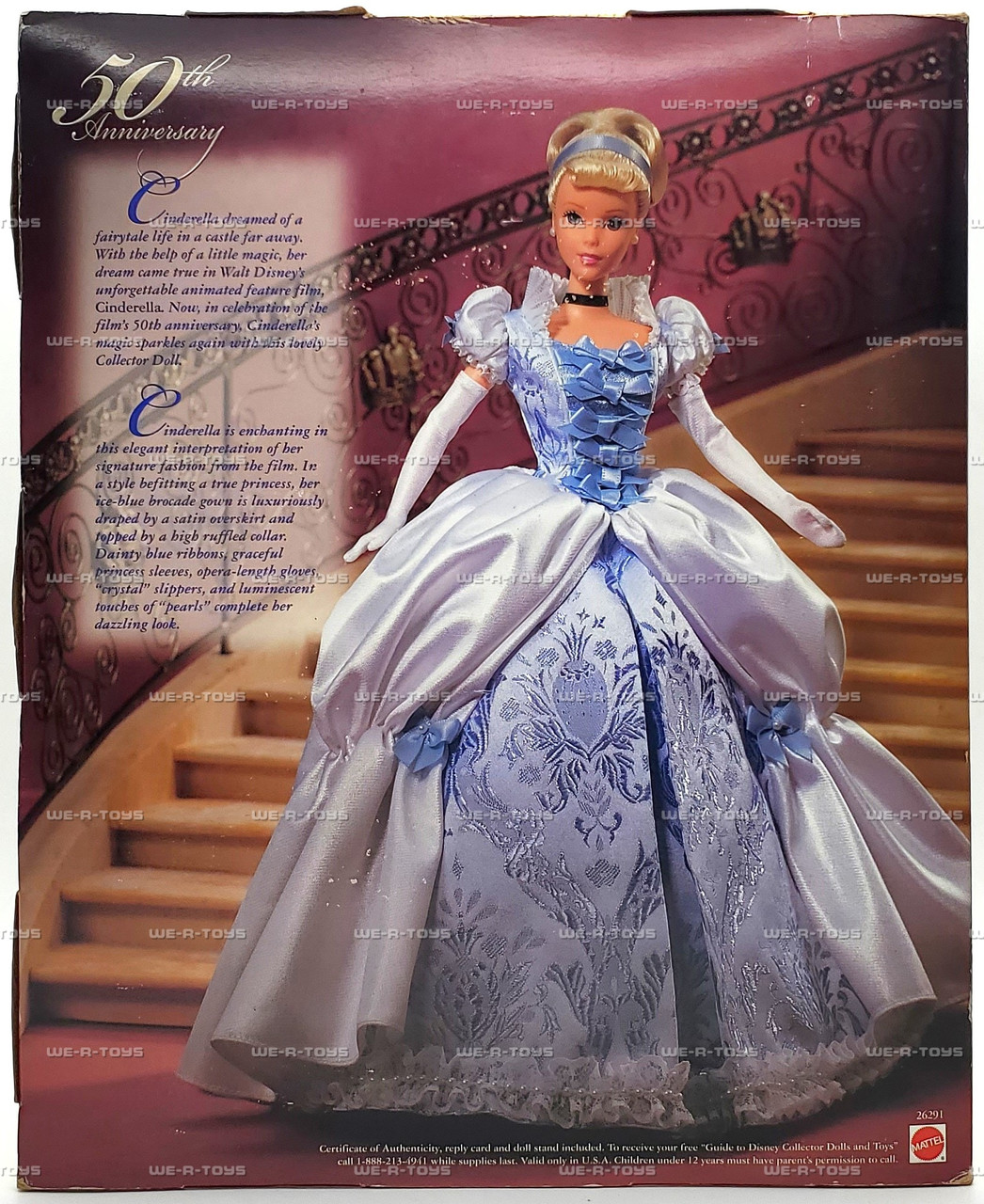 Walt Disney's 50th Anniversary Cinderella Collector Doll 1999