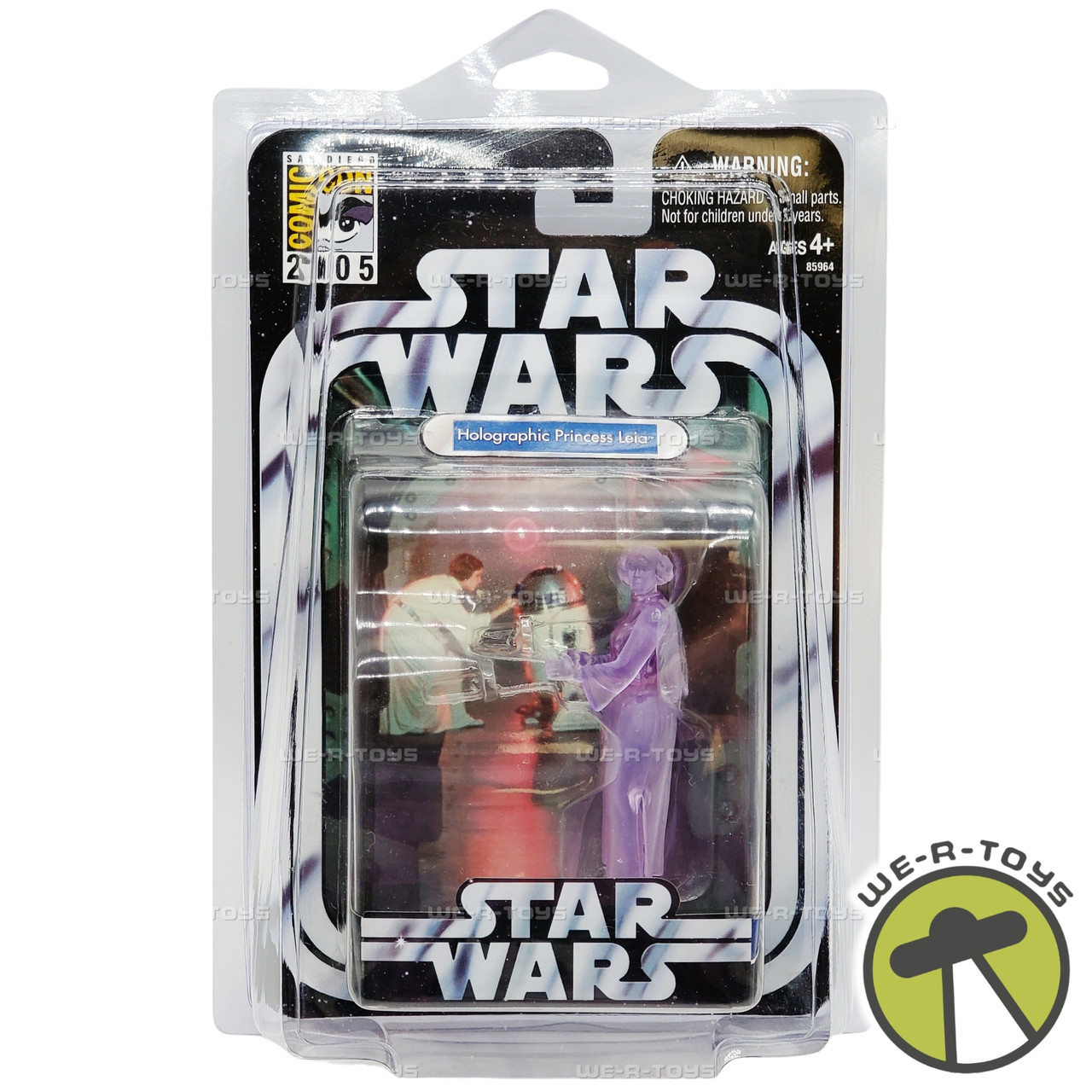 Star Wars SDCC 2005 Holographic Princess Leia Action Figure Hasbro 