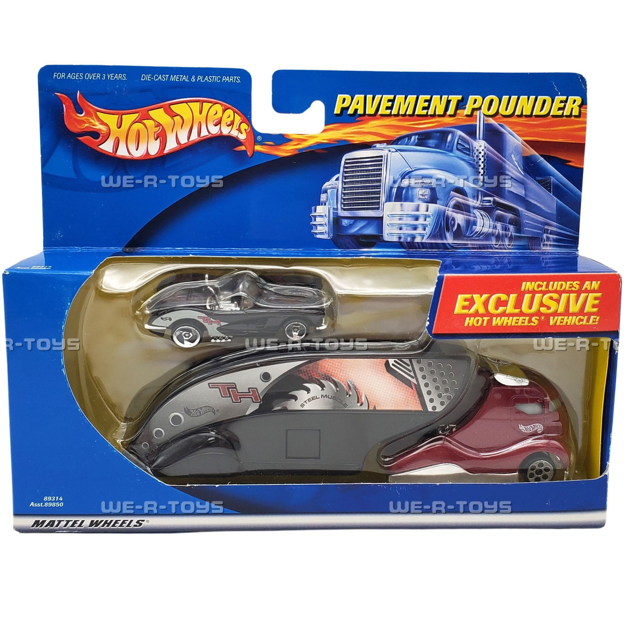 Hot Wheels Pavement Pounders 6個セット Hot Wheels Pavement Pounders 1955 Chevy and Transporter
