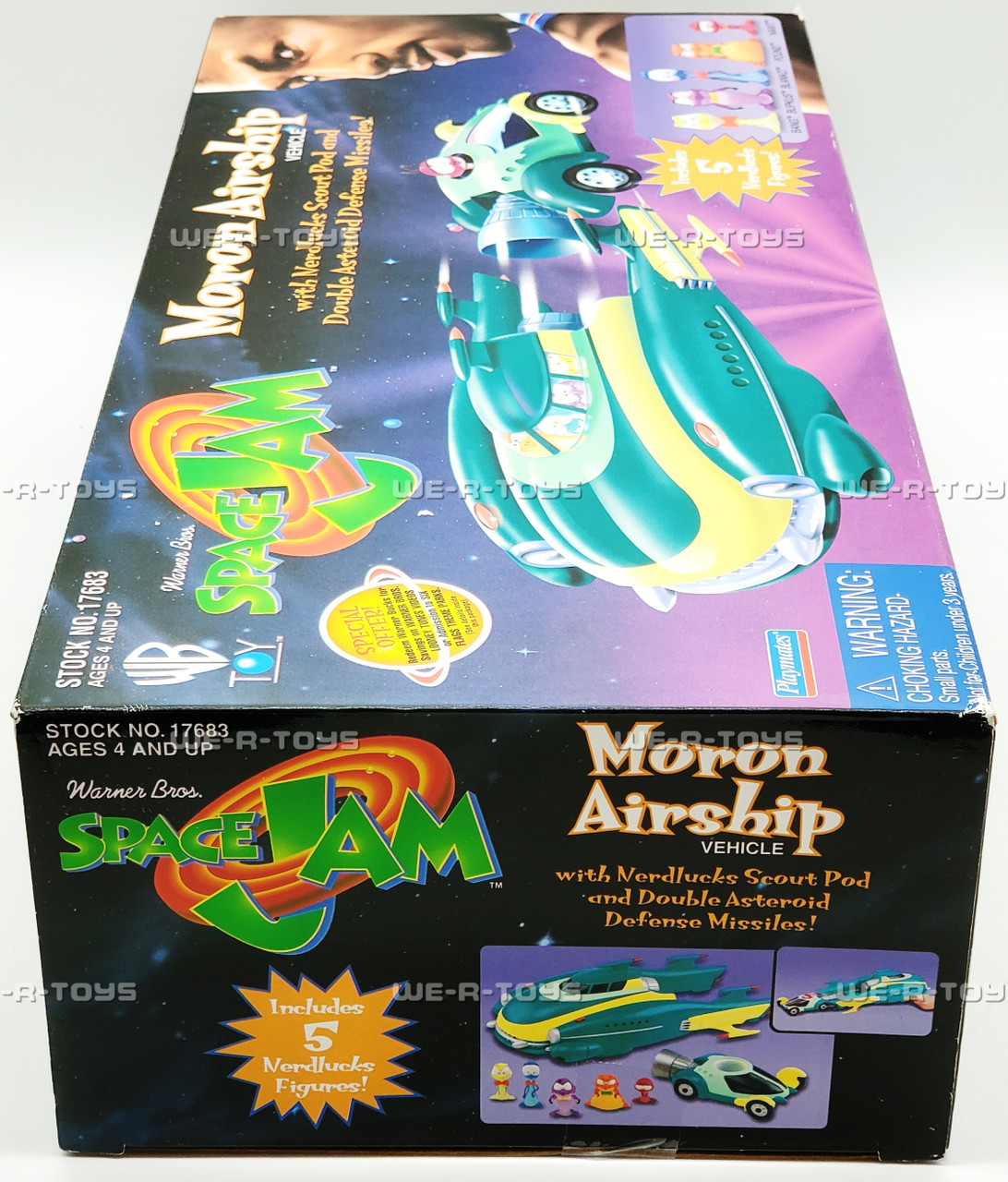 Space Jam Moron Airship Vehicle & 5 Nerdlucks Figures 1996