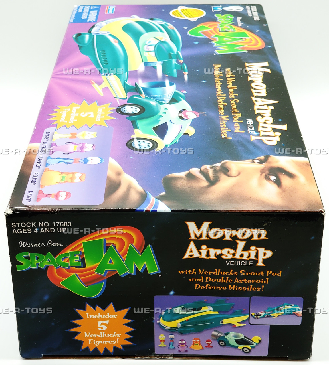 Space Jam Moron Airship Vehicle & 5 Nerdlucks Figures 1996