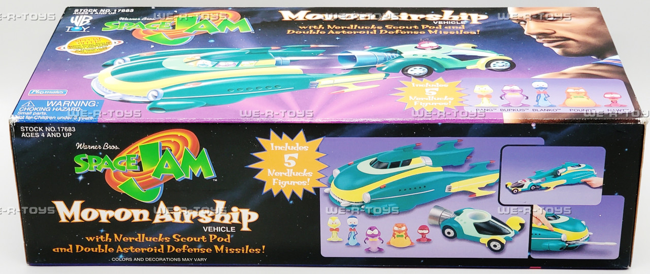 Space Jam Moron Airship Vehicle & 5 Nerdlucks Figures 1996
