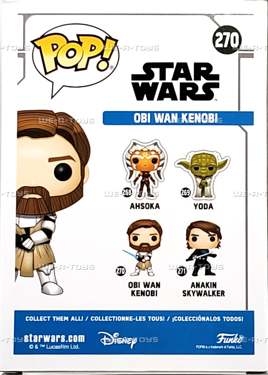 Funko Pop Star Wars 270 The Clone Wars Obi-Wan Kenobi Bobblehead