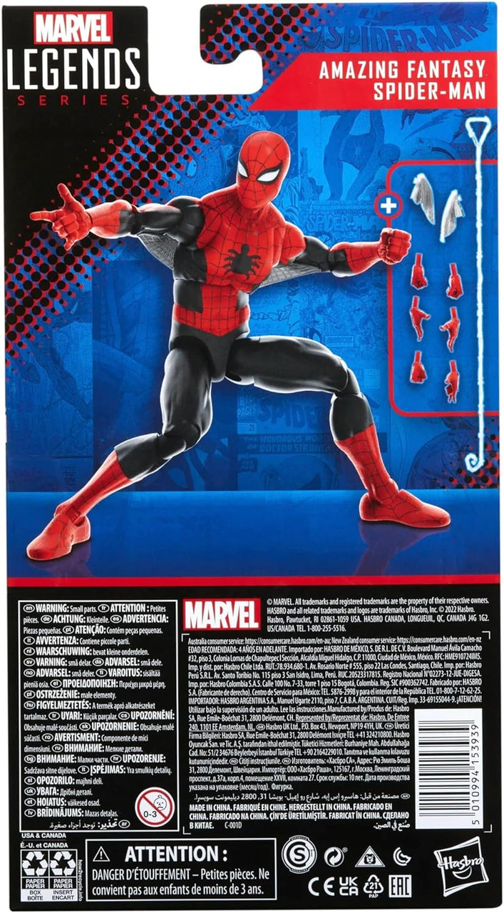 マーベルレジェンド スパイダーマン Amazing Fantasy 60th Amazing Fantasy Marvel Legends 60th Anniversary Spider-Man