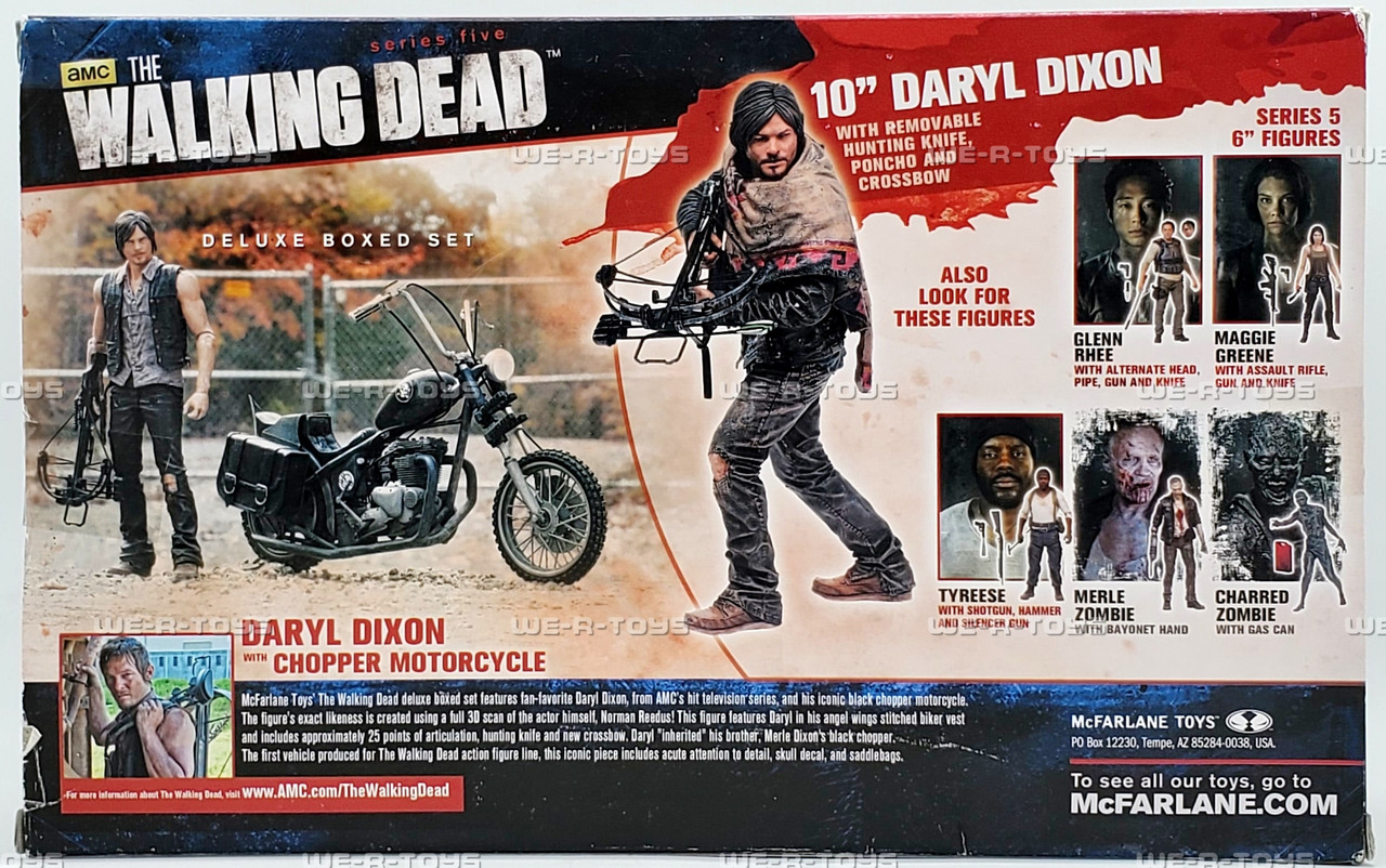 The Walking Dead Daryl Dixon Figure with Chopper Deluxe Box Set