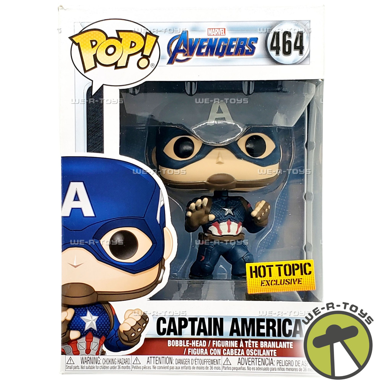 Funko POP Marvel Avengers Captain America 464 Vinyl Figure We-R-Toys
