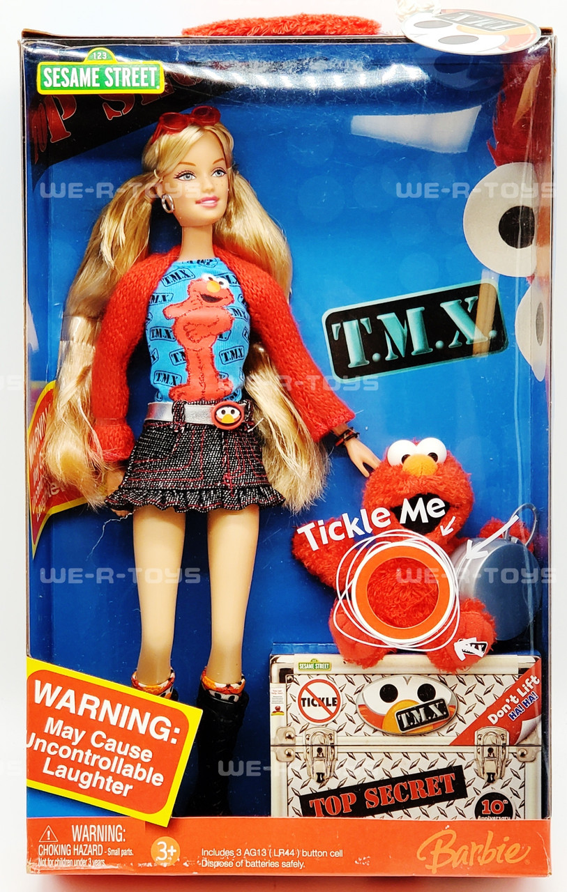Barbie Loves Elmo Doll TMX Sesame Street 2006 Mattel K5499 NRFB