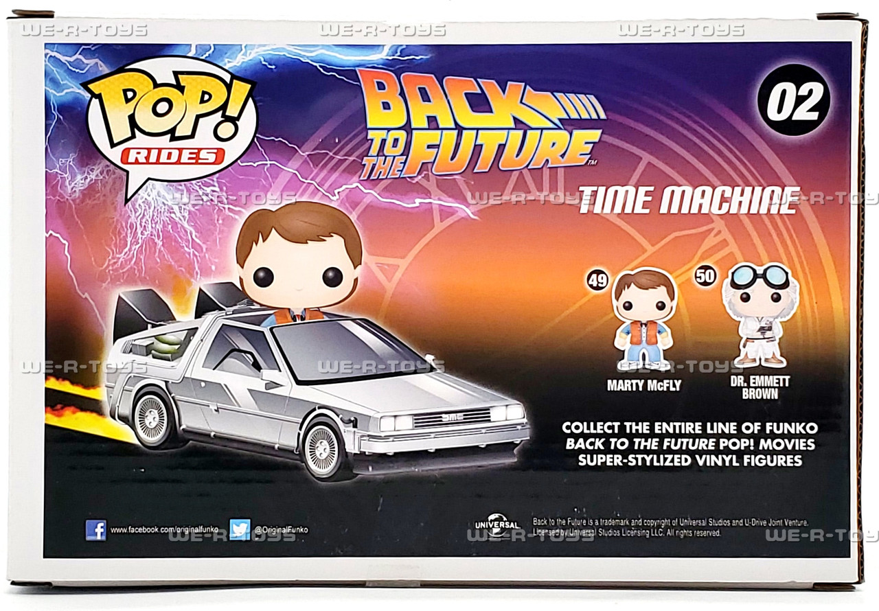Funko POP Rides Back to The Future Time Machine 02 DeLorean Vinyl