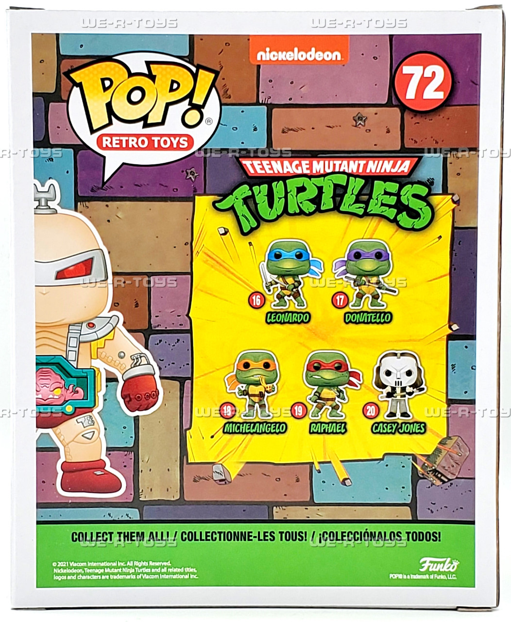 Funko POP Retro Toys Teenage Mutant Ninja Turtles Krang 72 Vinyl
